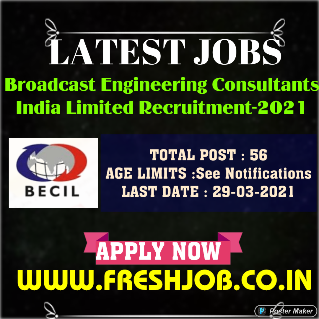 Government Jobs in BECIL |Apply for Latest posts in BECIL ...