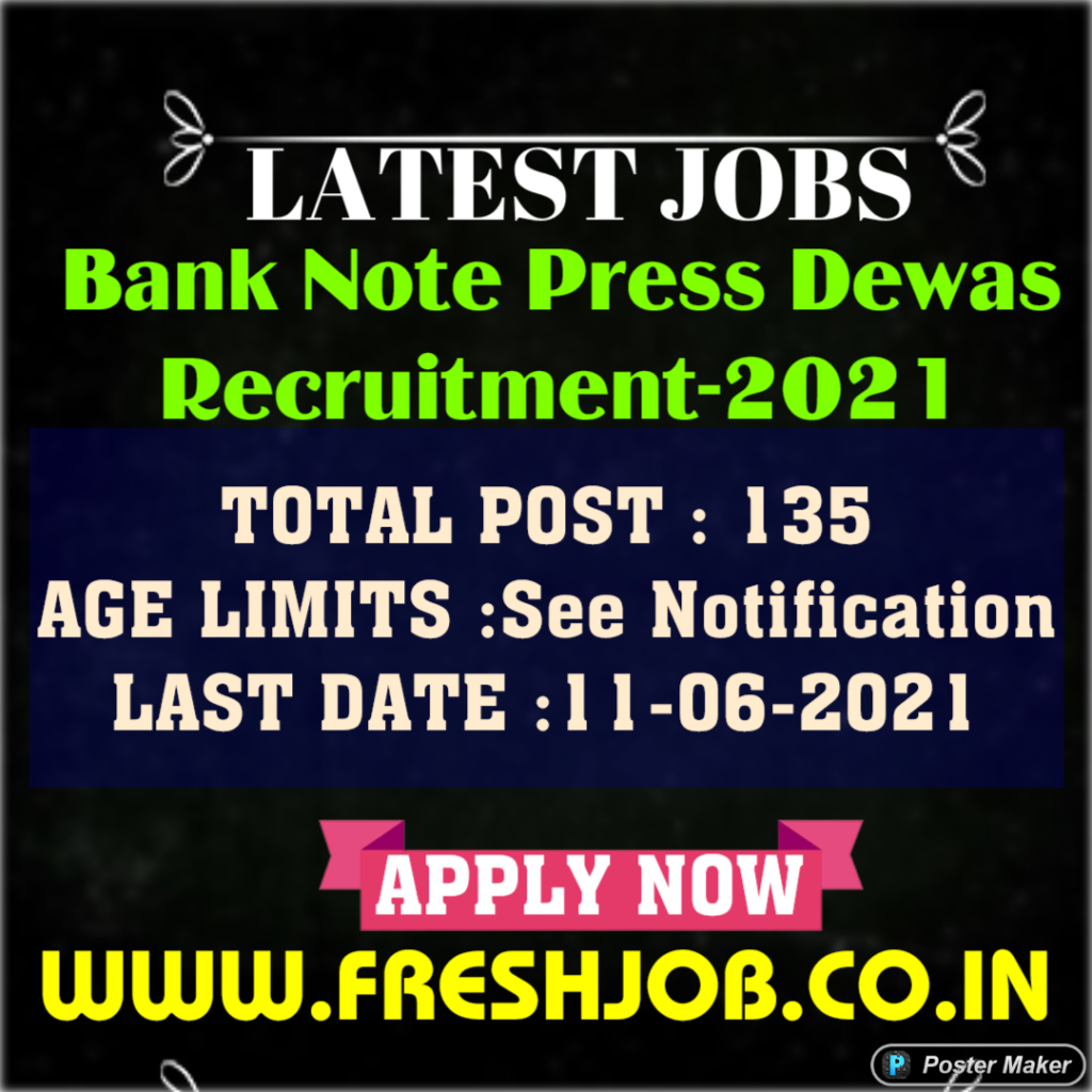 Latest Government Jobs in BNP | Bank Note Press Recruitment-2021