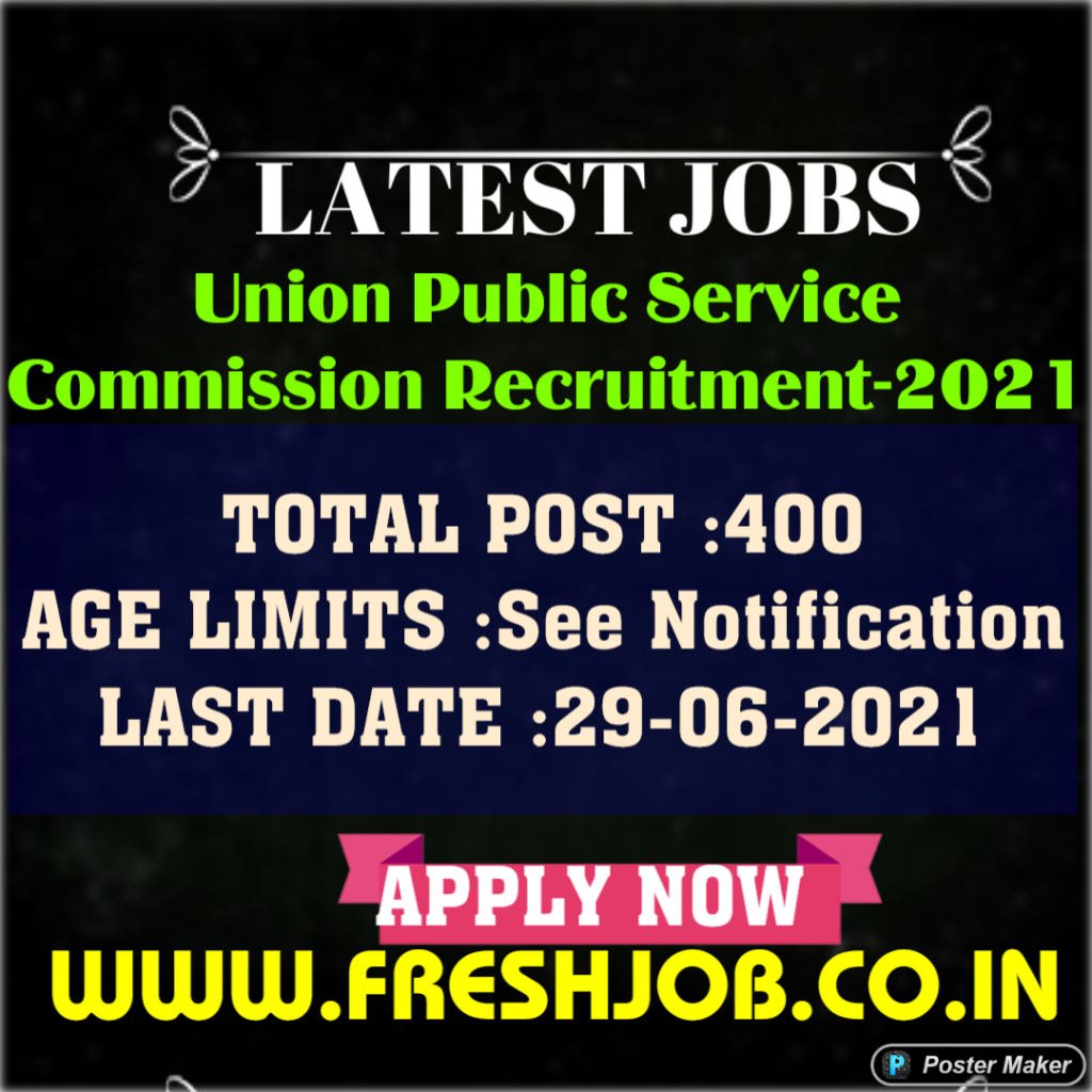Govt Jobs in UPSC | 400 Posts Recruitment in NDA